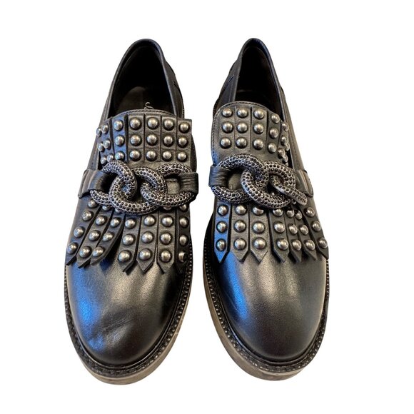 Saint G Kim Keltie Loafer Size 9 Black NWOB Leather Nordstrom's $114 - Picture 11 of 11